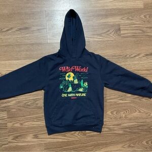 Neff Wild World Graphic Hoodie - Navy